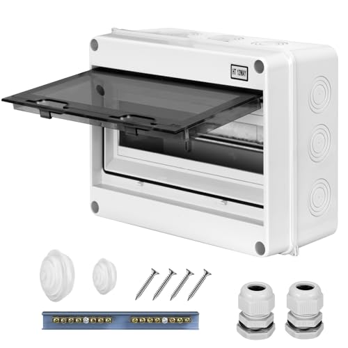 CHENGPI Verteilerkasten Aufputzmit Kupferstäben,IP65 Waterproof Sicherungskasten für Zuhause/Büro,1-Reihig für 12 Module CHENGPI Verteilerkasten Aufputzmit Kupferstäben,IP65 Waterproof Sicherungskasten für Zuhause/Büro,1-Reihig für 12 Module von CHENGPI