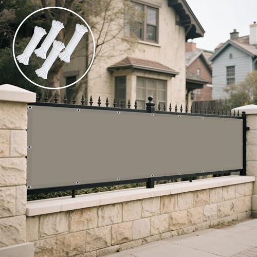 Sonnensegel Rechteckig 165 x 210 cm Rechteckig Wasserdicht Sonnenschutz Windschutz Terrassendach Sichtschutz mit Ösen Und Befestigungsseile für Garten Camping, Khaki von CHENGTT