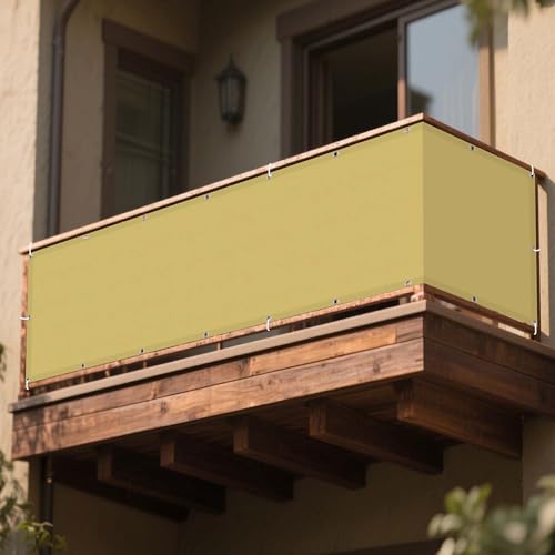 Sonnensegel Rechteckig 180 x 210 cm Rechteckig Wasserdicht Sonnenschutz Windschutz Terrassendach Sichtschutz mit Ösen Und Befestigungsseile für Garten Camping, Creme Farben Sonnensegel Rechteckig 180 x 210 cm Rechteckig Wasserdicht Sonnenschutz Windschutz Terrassendach Sichtschutz mit Ösen Und Befestigungsseile für Garten Camping, Creme Farben von CHENGTT