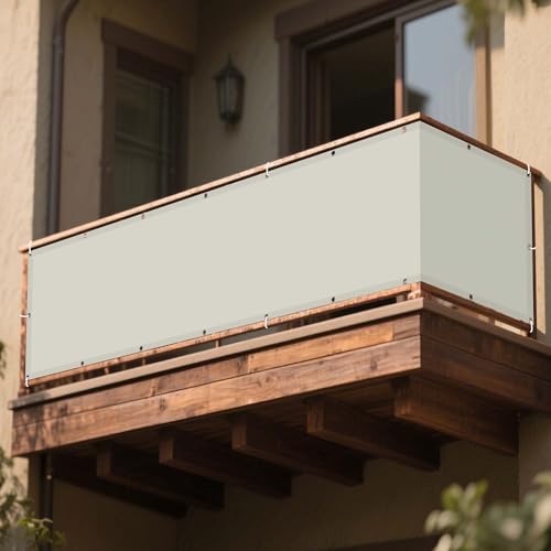 Sonnensegel Rechteckig 95 x 130 cm Rechteckig Wasserdicht Sonnenschutz Windschutz Terrassendach Sichtschutz mit Ösen Und Befestigungsseile für Garten Camping, Beige Sonnensegel Rechteckig 95 x 130 cm Rechteckig Wasserdicht Sonnenschutz Windschutz Terrassendach Sichtschutz mit Ösen Und Befestigungsseile für Garten Camping, Beige von CHENGTT