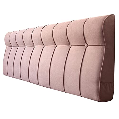 CHENGZ Bett Rückenlehne Lesekissen Kopfteil Kissen Baumwolle Und Leinen Doppelbett-Rückenkissen Wandkissen/Ohne Kopfteil, Schlafzimmer Sofa Rückenpolster,Pink-200x60x10cm CHENGZ Bett Rückenlehne Lesekissen Kopfteil Kissen Baumwolle Und Leinen Doppelbett-Rückenkissen Wandkissen/Ohne Kopfteil, Schlafzimmer Sofa Rückenpolster,Pink-200x60x10cm von CHENGZ