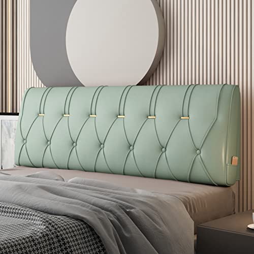 CHENGZ Rückenlehne Bett Kissen Lesekissen Kopfteil Rückenkissen Kein Waschen Technologie Stoff Rückenpolster Gepolstert Lendenwirbelsäule Kissen Nachttischkissen,Blue1-190×60×10cm von CHENGZ