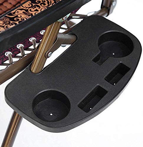 CHENGZI Clip On Beistelltisch Tablett Klappbar Freizeit Stuhl Becherhalter mit Handyfach & Snacktablett für Camping Stuhl Beistelltisch Outdoor Garten Angeln Strand von CHENGZI
