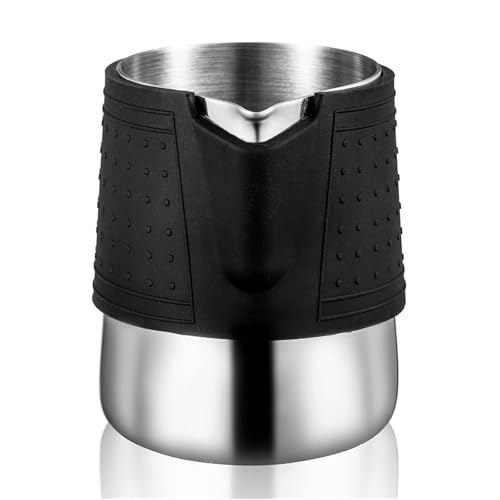 350 ml Edelstahl Milchaufschäumkrug Kaffeekunst Milchkännchen Edelstahl-düse Krug Espresso Kaffee Latte Krug Milchaufschäumer Tasse(350ml) von CHENHOJU