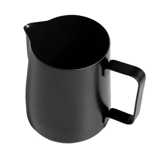 350600 ml Milchaufschäumbecher aus Edelstahl, Milchdampfkrug, Espresso-Kaffee-Latte-Aufschäumbecher, Barista-Werkzeug, Aufschäumkrug(350ml) von CHENHOJU