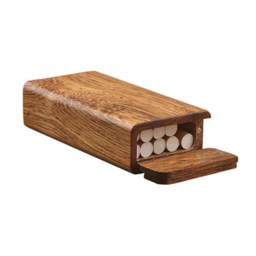 Zigarettenetui aus Holz, Tabakdose und Zigarettenbox for 12 Zigaretten, ideales Geschäftsgeschenk von CHENHOJU