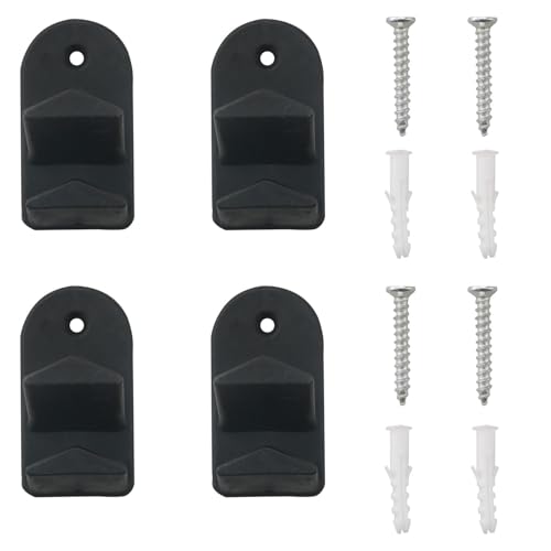 CHENJIN Schneidemattenaufhänger mit Doppelhaken und Befestigungsschrauben, zum Aufhängen, mehrere Sets von Matten, multifunktionales Aufbewahrungsregal, kompatibel, Schwarz, 4 Stück CHENJIN Schneidemattenaufhänger mit Doppelhaken und Befestigungsschrauben, zum Aufhängen, mehrere Sets von Matten, multifunktionales Aufbewahrungsregal, kompatibel, Schwarz, 4 Stück von CHENJIN