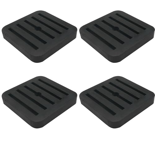 CHENJIN Stoßdämpfende Gummifüße für Klimaanlagen, 71 x 71 mm, Mini-Vibrationsisolierung, Ventilator, geräuschreduzierend, Dämpfung, Fuß, stoßdämpfendes Pad für Waschmaschinen, Betten, von CHENJIN