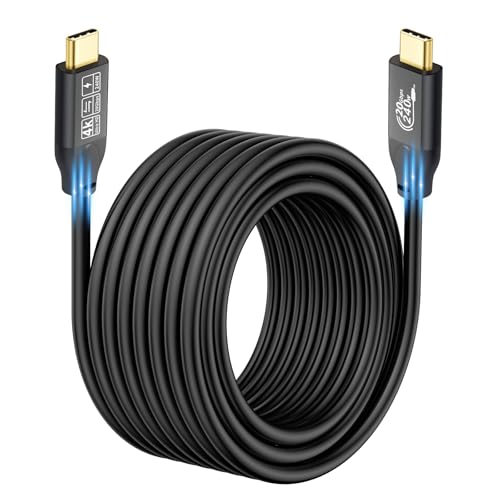 20Gbps USB C 3.2 Gen 2 Kabel, Typ C 4 K @ 60 Hz UHD Video 5A/240 W PD3.1 Fast Charge kompatibel mit Thunderbolt 3/4 for Phone MacBook Samsung Monitor (USB C 3.2 Kable 20G 240W 5M) von CHENLENIC