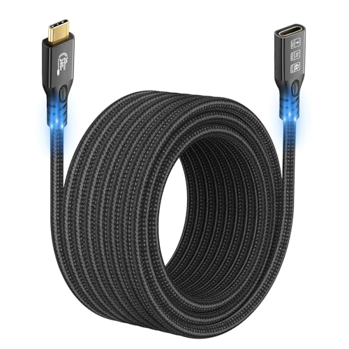 CHENLENIC 20Gbps USB C 3.2 Verl?ngerungskabel, 5M 16.5FT USBC 3.2 Gen2 Typ-c Stecker zu Buchse Extender Kabel Ultra HD 4K@60Hz 240W Laden 20Gbps Daten¨¹bertragung Kompatibel mit externer SSD eGPU CHENLENIC 20Gbps USB C 3.2 Verl?ngerungskabel, 5M 16.5FT USBC 3.2 Gen2 Typ-c Stecker zu Buchse Extender Kabel Ultra HD 4K@60Hz 240W Laden 20Gbps Daten¨¹bertragung Kompatibel mit externer SSD eGPU von CHENLENIC