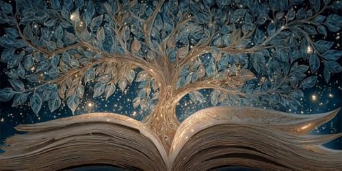 Diamond Painting Baum Des Lebens, 5D Diamond Painting Groß XXL 40x70cm, DIY Diamant Painting Bilder Buch Diamant Malerei Cross Stitch Stickerei Set für Erwachsene, Haus Wanddekorationen (RD7) von CHENLICXLF