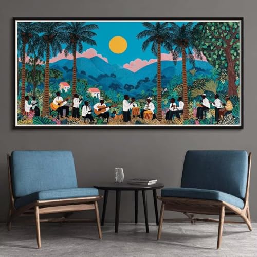 Diamond Painting Erwachsene Groß XXL 100x200cm, 5D Diamant Painting Bilder Tropisches Flair Runder Vollbohrer Diamond-Painting Konzert Diamant Kunst Malerei Stickerei für Home Wand Décor (RD5) von CHENLICXLF