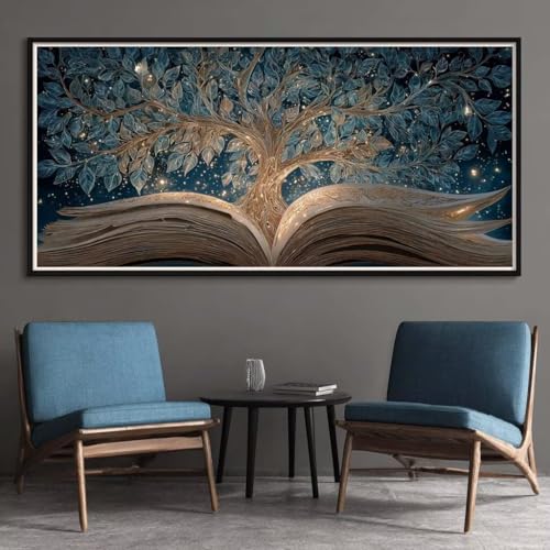 Diamond Painting Erwachsene Groß XXL 90x180cm, 5D Diamant Painting Bilder Baum Des Lebens Eckige Steine Diamond-Painting Buch Diamant Kunst Malerei Stickerei Kreuzstich für Home Wand Décor (SQ7) von CHENLICXLF