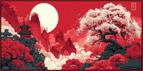 Diamond Painting Japan, 5D Diamond Painting Eckige Steine Groß XXL 100x200cm, DIY Diamant Painting Bilder Landschaft Diamant Malerei Cross Stitch Stickerei für Erwachsene, Haus Wanddekorationen (SQ9) Diamond Painting Japan, 5D Diamond Painting Eckige Steine Groß XXL 100x200cm, DIY Diamant Painting Bilder Landschaft Diamant Malerei Cross Stitch Stickerei für Erwachsene, Haus Wanddekorationen (SQ9) von CHENLICXLF