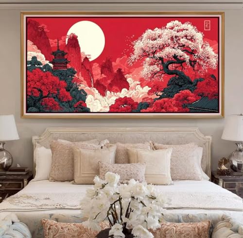 Diamond Painting Japan XXL 80x200cm, 5D DIY Diamond Painting Erwachsene, Landschaft Diamant Painting Bilder Full Drill, Mosaikherstellung Basteln Erwachsene für Geschenk Zuhause Wand Dekoration (RD9) Diamond Painting Japan XXL 80x200cm, 5D DIY Diamond Painting Erwachsene, Landschaft Diamant Painting Bilder Full Drill, Mosaikherstellung Basteln Erwachsene für Geschenk Zuhause Wand Dekoration (RD9) von CHENLICXLF