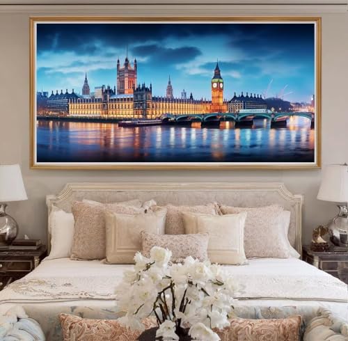Diamond Painting London XXL 30x60cm, 5D DIY Diamond Painting Erwachsene, Stadtbild Diamant Painting Bilder Full Drill, Mosaikherstellung Basteln Erwachsene für Geschenk Zuhause Wand Dekoration (RD15) Diamond Painting London XXL 30x60cm, 5D DIY Diamond Painting Erwachsene, Stadtbild Diamant Painting Bilder Full Drill, Mosaikherstellung Basteln Erwachsene für Geschenk Zuhause Wand Dekoration (RD15) von CHENLICXLF