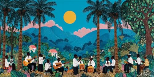 Diamond Painting Tropisches Flair XXL 50x100cm, 5D DIY Square Drill Diamond Painting Erwachsene, Konzert Diamant Painting Bilder, Mosaikherstellung Basteln Erwachsene für Wand Dekoration (SQ5) von CHENLICXLF