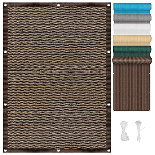 Atmungsaktive Schattiernetz Rechteckig 1.5 x 2 m UV Schutz Atmungsaktiv Terrassen Beschattung mit Spannseilen für Patio Hinterhof Rasengarten, Braun Atmungsaktive Schattiernetz Rechteckig 1.5 x 2 m UV Schutz Atmungsaktiv Terrassen Beschattung mit Spannseilen für Patio Hinterhof Rasengarten, Braun von CHENMIAO