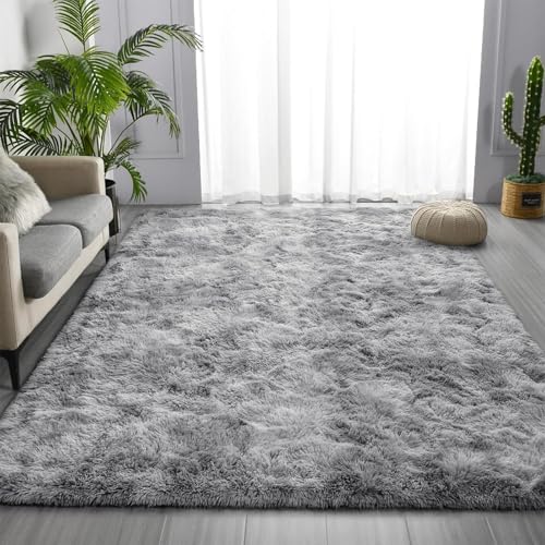 CHENMIAO Teppich Wohnzimmer 280 x 300 cm Bettvorleger Anti Rutsch Extra Große Flauschig Teppich Schlafzimmer Anti-Rutsch-Rückseite für Schlafzimmer Kinderzimmer, Hellgrau CHENMIAO Teppich Wohnzimmer 280 x 300 cm Bettvorleger Anti Rutsch Extra Große Flauschig Teppich Schlafzimmer Anti-Rutsch-Rückseite für Schlafzimmer Kinderzimmer, Hellgrau von CHENMIAO