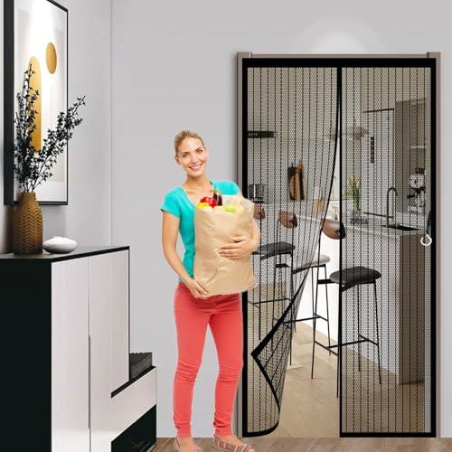 Fliegengitter Tür 200 x 326 cm Katzenkrallen Sicher, Stärkere Magneten Fliegenvorhang Terrassentür Magnete Türe mit Selbstklebendes Klettband für Kellertür Balkontür, Schwarz Fliegengitter Tür 200 x 326 cm Katzenkrallen Sicher, Stärkere Magneten Fliegenvorhang Terrassentür Magnete Türe mit Selbstklebendes Klettband für Kellertür Balkontür, Schwarz von CHENMIAO