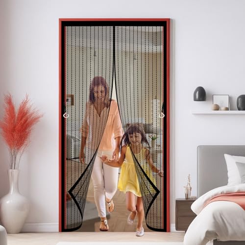 Magnet Fliegengitter Balkontür 154 x 232 cm Extra Starke Magnete Magnet-Verschluss Insektenschutz Fliegenvorhang mit Selbstklebendes Klettband für Balkontür/Terrassentür, Schwarz Magnet Fliegengitter Balkontür 154 x 232 cm Extra Starke Magnete Magnet-Verschluss Insektenschutz Fliegenvorhang mit Selbstklebendes Klettband für Balkontür/Terrassentür, Schwarz von CHENMIAO