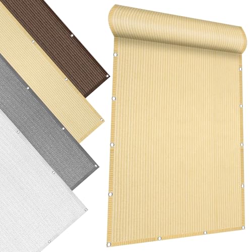 Rechteck Sonnensegel 200 x 210 cm Sonnenschutz aus Hdpe-Gewebe Ohne Bohren, Gartenmasche Schattennetz 90% Shading Rate inkl Seile & Kabelbinder für Terrasse Garten Balkon, Creme Farben Rechteck Sonnensegel 200 x 210 cm Sonnenschutz aus Hdpe-Gewebe Ohne Bohren, Gartenmasche Schattennetz 90% Shading Rate inkl Seile & Kabelbinder für Terrasse Garten Balkon, Creme Farben von CHENMIAO