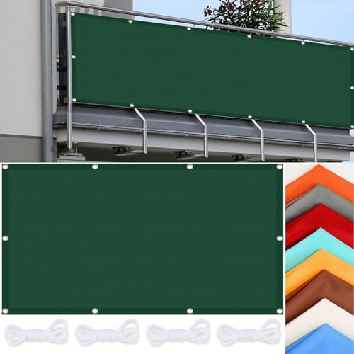 Sonnenschutz inkl Befestigungsseile 90 x 400 cm Wetterschutz Sonnenschutz Schattiernetz Garten Premium PES Polyester Imprägniert für Garten Terrasse Outdoor Camping, Dunkelgrün Sonnenschutz inkl Befestigungsseile 90 x 400 cm Wetterschutz Sonnenschutz Schattiernetz Garten Premium PES Polyester Imprägniert für Garten Terrasse Outdoor Camping, Dunkelgrün von CHENMIAO