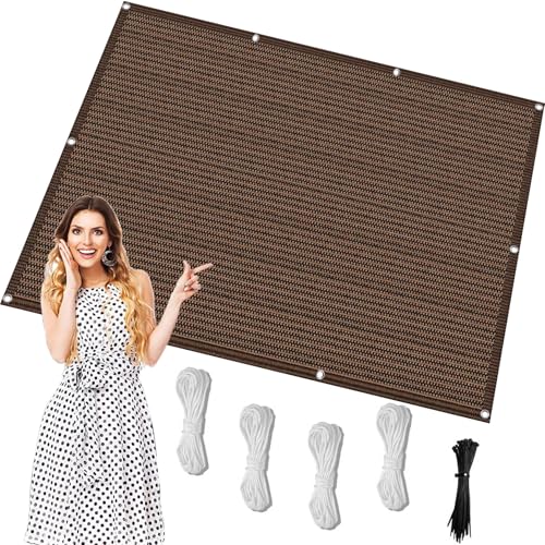 Sonnensegel 120 x 210 cm Sonnenschutz 95% Uv-Schutz Atmungsaktiv, Garten Segel Schattiernetz 90% Shading Rate inkl Seile & Kabelbinder Schattenspender Garten Terrasse, Braun Sonnensegel 120 x 210 cm Sonnenschutz 95% Uv-Schutz Atmungsaktiv, Garten Segel Schattiernetz 90% Shading Rate inkl Seile & Kabelbinder Schattenspender Garten Terrasse, Braun von CHENMIAO