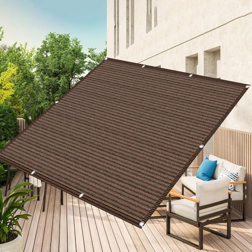 Sonnensegel 125 x 355 cm Sonnenschutz Rechteckig UV Schutz Wetterschutz, Garten Schattierungsnetz 90% Shading Rate inkl Seile & Kabelbinder für Terrasse Garten Schwimmbad, Braun Sonnensegel 125 x 355 cm Sonnenschutz Rechteckig UV Schutz Wetterschutz, Garten Schattierungsnetz 90% Shading Rate inkl Seile & Kabelbinder für Terrasse Garten Schwimmbad, Braun von CHENMIAO