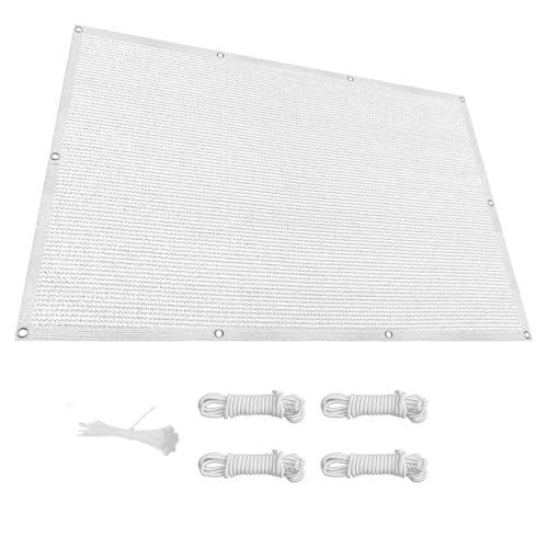 Sonnensegel 370 x 550 cm Sonnenschutz Rechteckig UV Schutz Wetterschutz, Sonnenschutznetz 90% Shading Rate inkl Seile & Kabelbinder für Terrasse Garten Balkon, Weiß Sonnensegel 370 x 550 cm Sonnenschutz Rechteckig UV Schutz Wetterschutz, Sonnenschutznetz 90% Shading Rate inkl Seile & Kabelbinder für Terrasse Garten Balkon, Weiß von CHENMIAO