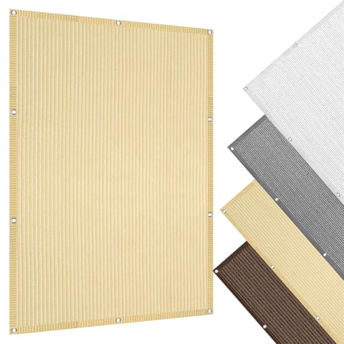 Sonnensegel Quadratisch 185 x 185 cm Sonnenschutz Rechteckig UV Schutz Wetterschutz, Sonnenschutznetz 90% Shading Rate inkl Seile & Kabelbinder für Terrasse Garten Balkon, Creme Farben Sonnensegel Quadratisch 185 x 185 cm Sonnenschutz Rechteckig UV Schutz Wetterschutz, Sonnenschutznetz 90% Shading Rate inkl Seile & Kabelbinder für Terrasse Garten Balkon, Creme Farben von CHENMIAO