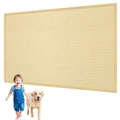 Sonnensegel Rechteckig 170 x 240 cm Sonnenschutz aus Hdpe-Gewebe Ohne Bohren, Segel Baldachin Markise 90% Shading Rate inkl Seile & Kabelbinder für Terrasse Garten Balkon, Creme Farben Sonnensegel Rechteckig 170 x 240 cm Sonnenschutz aus Hdpe-Gewebe Ohne Bohren, Segel Baldachin Markise 90% Shading Rate inkl Seile & Kabelbinder für Terrasse Garten Balkon, Creme Farben von CHENMIAO