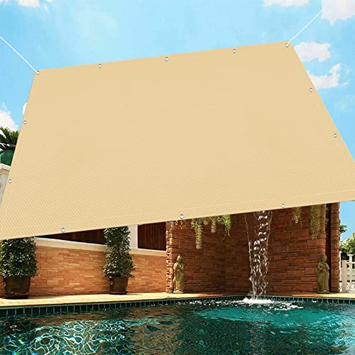 Sonnensegel Rechteckig Atmungsaktive 1.8 x 3 m Reißfest Sonnenschutz Camping Schatten Leicht Und Haltbarkeit für Balkon Terrasse Garten Outdoor, Gelb von CHENMIAO