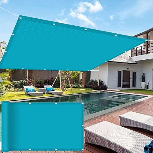 Sun Sonnensegel Atmungsaktive Rechteckig 1.5 x 2.5 m Schnelltrocknend HDPE-Material Garden Schattiernetz mit Spannseilen für Balkon Terrasse Garten Outdoor, Blau von CHENMIAO