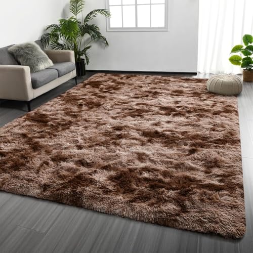 Teppich Wohnzimmer 120 x 280 cm Anti-Rutsch Extra Große Flauschige Moderne Hochflor Teppich Anti-Rutsch-Rückseite für Kinderzimmer Wohnzimmer, braun Teppich Wohnzimmer 120 x 280 cm Anti-Rutsch Extra Große Flauschige Moderne Hochflor Teppich Anti-Rutsch-Rückseite für Kinderzimmer Wohnzimmer, braun von CHENMIAO
