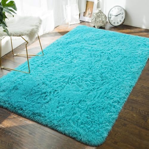 Teppich Wohnzimmer 260 x 290 cm Anti Rutsch Extra Große Flauschig Bettvorleger Plüschteppich Anti-Rutsch-Rückseite für Schlafzimmer Schlafzimmer, Himmelblau Teppich Wohnzimmer 260 x 290 cm Anti Rutsch Extra Große Flauschig Bettvorleger Plüschteppich Anti-Rutsch-Rückseite für Schlafzimmer Schlafzimmer, Himmelblau von CHENMIAO