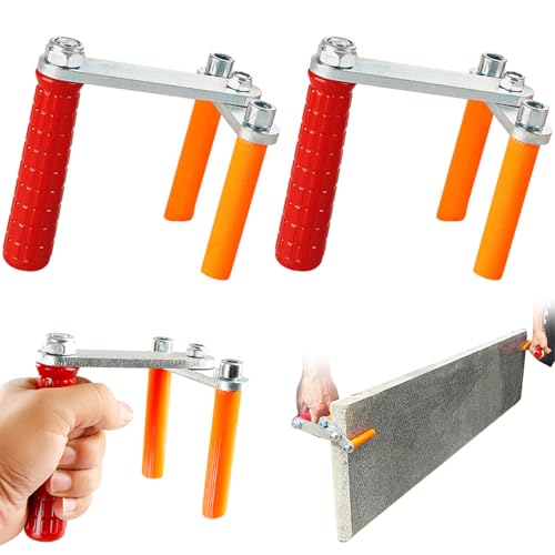 2 Stück Heavy Duty Drywalls Carriers Tool with Nonslip Handle, Hochleistungs-Trockenbau-Trägerwerkzeug, Plattentragehilfe, Edelstahl Plattenträger Plattenheber mit Tragegriff für Platten, Granit von CHENRI