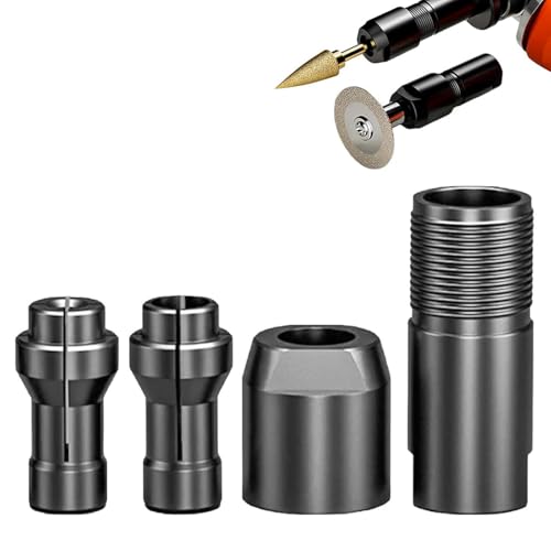 Angle Grinder Conversion Accessories, Winkelschleifer-Adapter, 3mm+6mm Winkelschleifer-Umrüstkopf, Winkelschleifer zu Geradschleifer-Adapter, Winkelschleifer-modifizierter Adapter für Schleifen von CHENRI