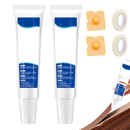 Britneed Edge Strip Anti-Detachment Glue - Heavy Duty Construction Adhesive, Kantenstreifen Anti-Ablösungs-Kleber, Wasserfester Holzkleber, hochfester Allzweckkleber für Möbel (2set) von CHENRI
