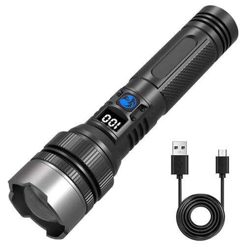 CHENRI Easiotward Flashlight, Easiotward 2025 Die ultimative Survival-Taschenlampe, Extrem Hell Zoombare Taschenlampen mit 3 Lichtmodi, 1800mAh Power Bank, IPX7 Wasserdicht für Outdoor, Camping von CHENRI