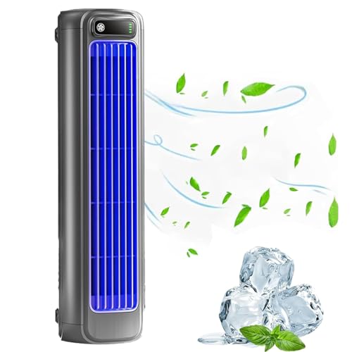 CHENRI Migilife Cooling Ace, Mobiles Klimagerät mit 3 Geschwindigkeit, 3D Umwälzung Wind Luftkühler, Mini Klimaanlage, Tragbarer Luftkühler Ventilator für Schlafzimmer Büro (Grau) von CHENRI