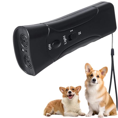 CHENRI Pet Zen Pro Anti Barking Device - Upgrades Dog Bark Deterrent Devices, Antibell für Hunde, Ultraschall Anti Bell Gerät Hunde mit LED Taschenlampe für Außen Innen von CHENRI