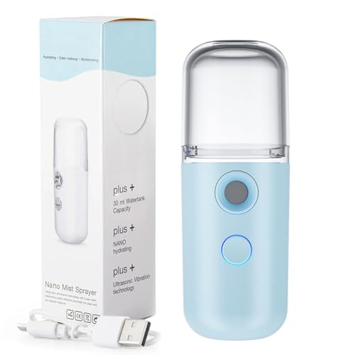 Easy Care Sunshine 15s Heat up Mini Travel Steamer, Reise Dampfglätter Steamer, Hand-Dampfgarer für Kleidung, Aufladbarer Kleidungsdampfer, Tragbarer Handdampfer für Stoffe Falten Entferner (Blau) von CHENRI