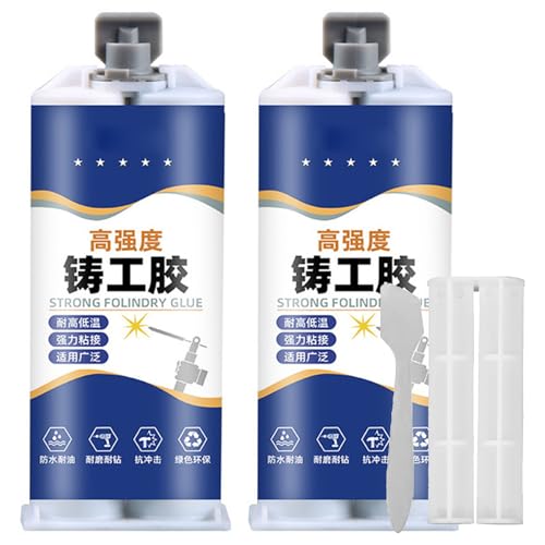 Metal Glue - Weld Metal Repair Glue, Wasserfester AB-Kleber, Metall Reparatur Paste, Hohe Festigkeit Metallklebe-Reparaturpaste, Allzweck-Reparaturkleber für Schweißen von Metall und DIY Craft (2Set) von CHENRI