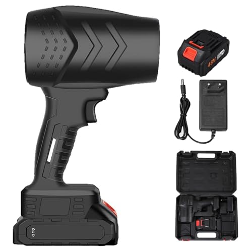 TurboSweep Cordless Power Blower, Turbo Jet Blower, Elektrischer kabelloser Laubbläser 300000 U/min Hand-Laubbläser Gebläse, Tragbarer Akku Laubbläser für Rasen, Auto, Haus von CHENRI