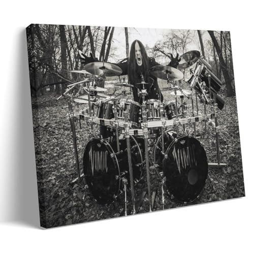 CHENSUL Joey Jordison Kunstdruck auf Leinwand, Schwarz und Weiß, 30 x 45 cm CHENSUL Joey Jordison Kunstdruck auf Leinwand, Schwarz und Weiß, 30 x 45 cm von CHENSUL