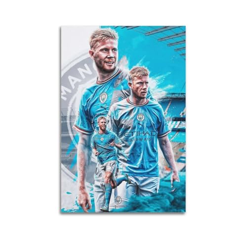CHENSUL Kevin De Bruyne Fußballstar-Kunst-Poster, dekoratives Gemälde, Leinwand, Wandkunst, Wohnzimmer, Schlafzimmer, 30 x 45 cm CHENSUL Kevin De Bruyne Fußballstar-Kunst-Poster, dekoratives Gemälde, Leinwand, Wandkunst, Wohnzimmer, Schlafzimmer, 30 x 45 cm von CHENSUL