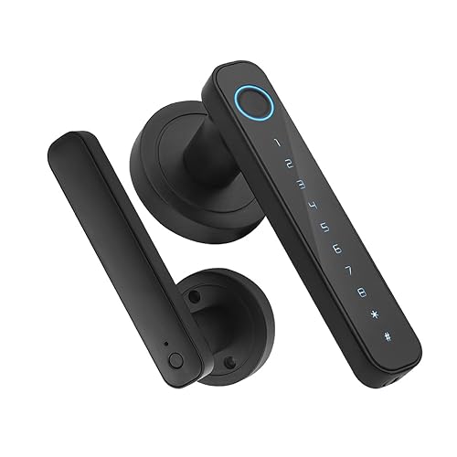 Smart Fingerabdruck Türschloss Keyless Entry Biometrisches Türschloss mit Griff-Set Unterstützung Schlüssel & Passwort Entsperren und Intelligente Tuya App Fernbedienung BT Verbindung für Zuhause Smart Fingerabdruck Türschloss Keyless Entry Biometrisches Türschloss mit Griff-Set Unterstützung Schlüssel & Passwort Entsperren und Intelligente Tuya App Fernbedienung BT Verbindung für Zuhause von CHENTON