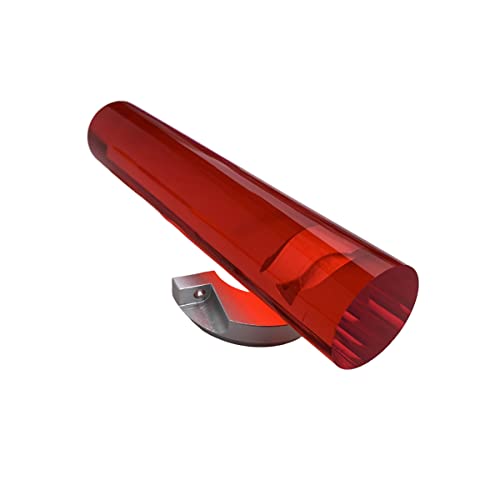 CHENWN 2 Stück rote Acryl-Stange für DIY-Dekorationszubehör, 12 mm Durchmesser, 500 mm lang von CHENWN