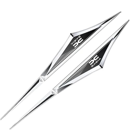 CHENXIYU 2 Stück Auto Logo Emblem Aufkleber für Dacia Duster III 2024-, Metall Embleme Sticker 3D car Sticker Autoabzeichen Emblem Modifizierte Zubehör,A von CHENXIYU
